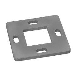 Kotviaca platňa (90x90x4mm), otvor: 40.1x40.1mm, bez povrchovej úpravy /AISI304 Kotviaca platňa (90x90x4mm), otvor: 40.1x40.1mm, bez povrchovej úpravy /AISI304